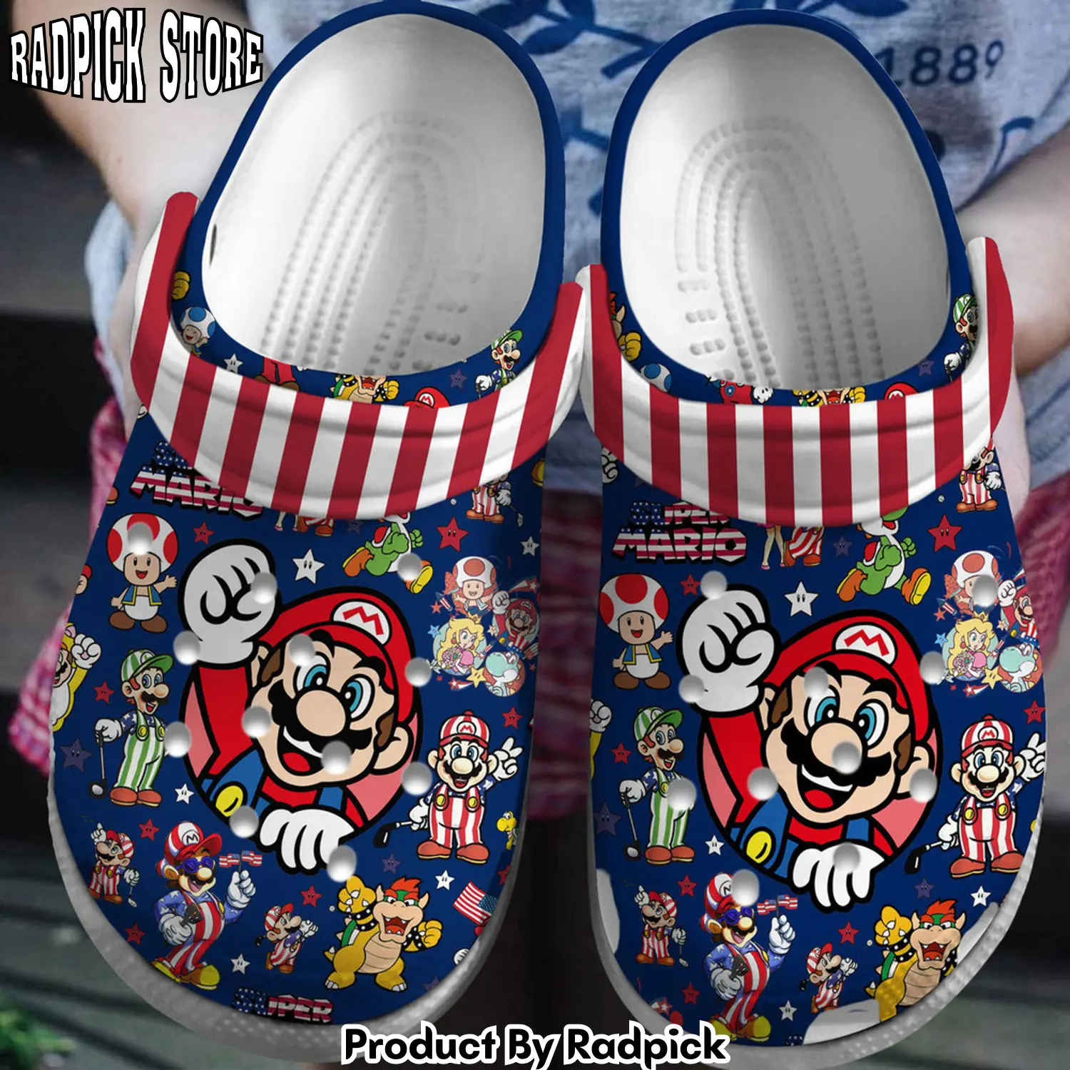 Radpick premium super mario movie game clogs shoes comfortable for men women rp6522086